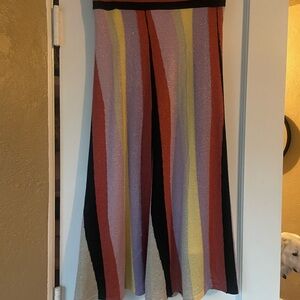 Anthropology Multicolor Striped Women's Skirt